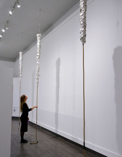 Tenacity of Hope hanging sculptures installed
